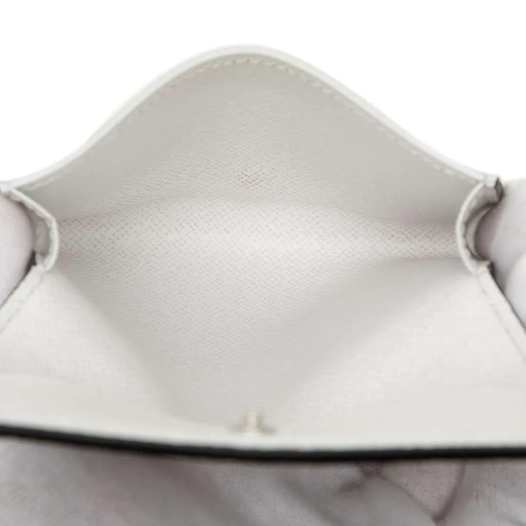 Louis Vuitton Monogram Enveloppe Carte de Visite White Very good - Model View