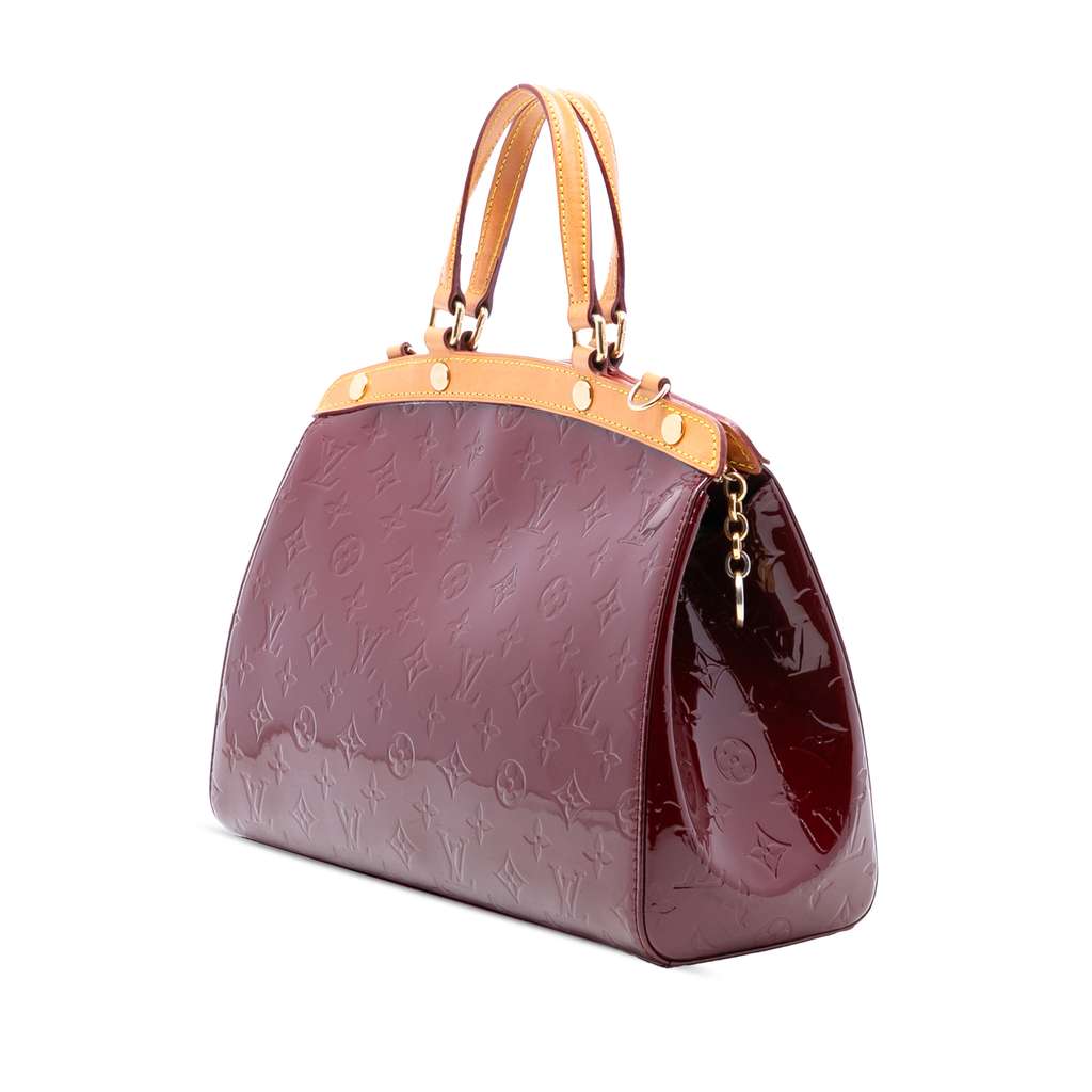 Louis Vuitton Monogram Vernis Brea MM Red Leather Good condition - Back View