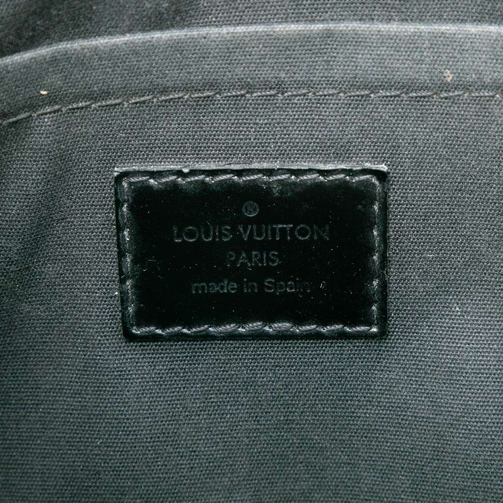 Louis Vuitton Monogram Vernis Montaigne MM Black Leather Good condition - Box View