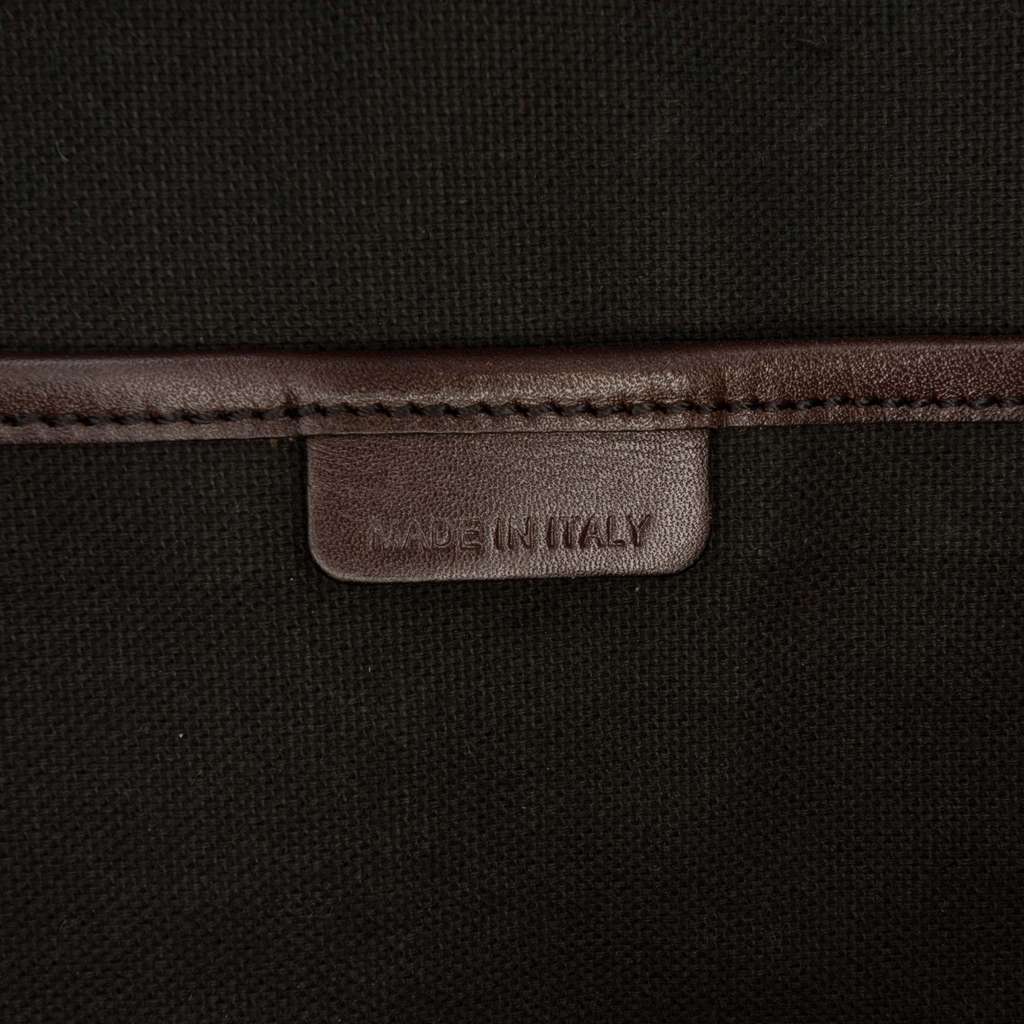 Burberry Haymarket Check Coated Canvas Business Bag Brown Canvas Good condition - Box View