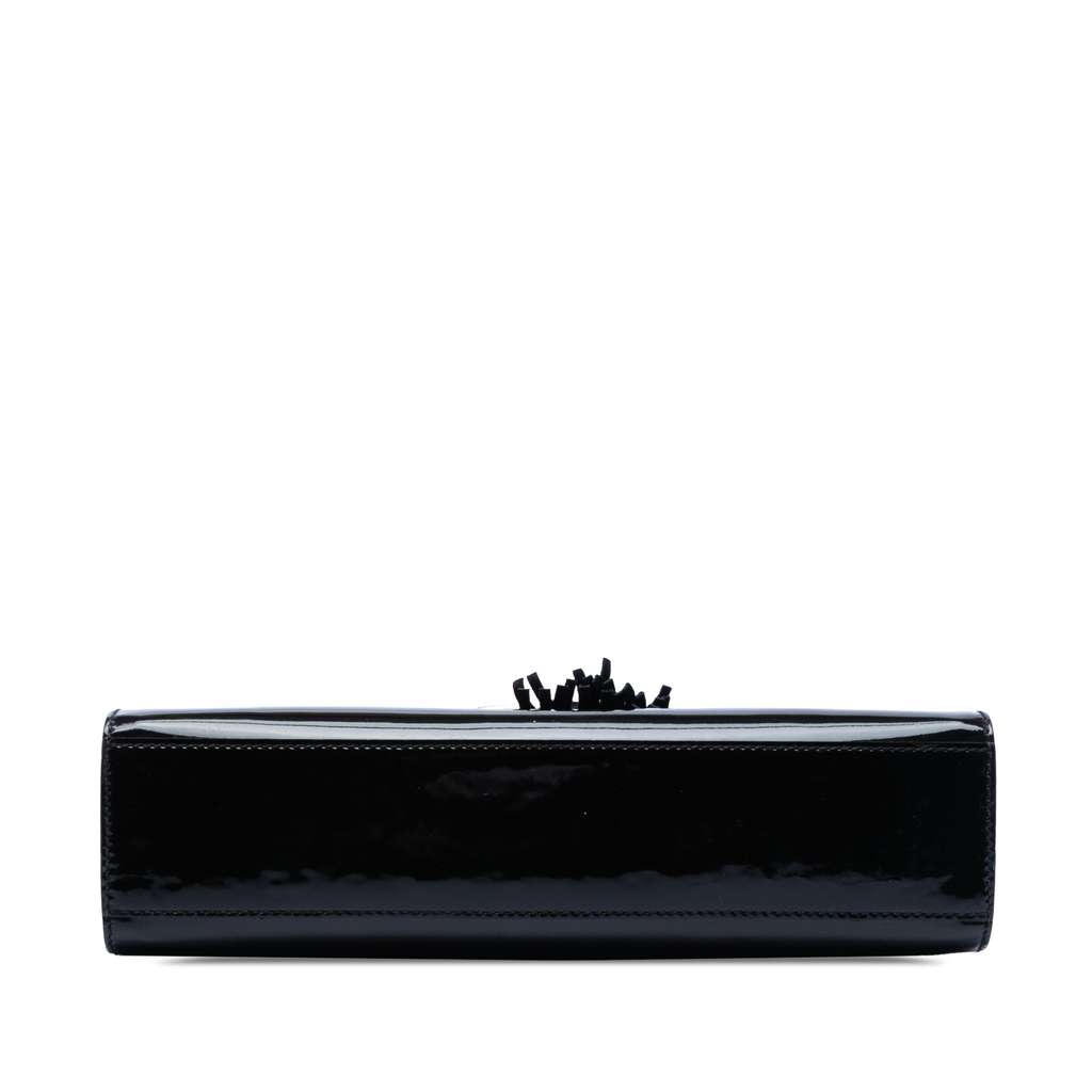 Gucci Medium Patent Emily Shoulder Bag Black Leather Good condition - Inside View