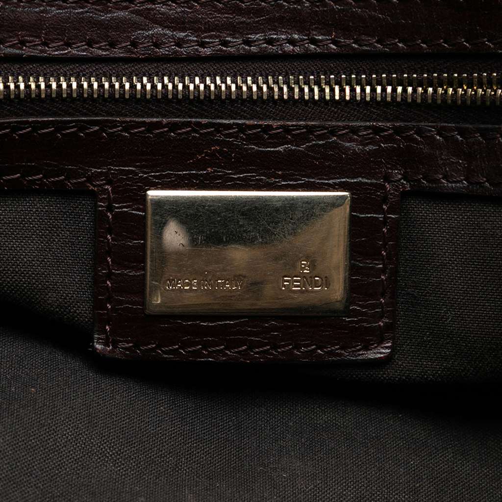 Fendi Zucchino Canvas Tote Brown Canvas Good condition - Box View