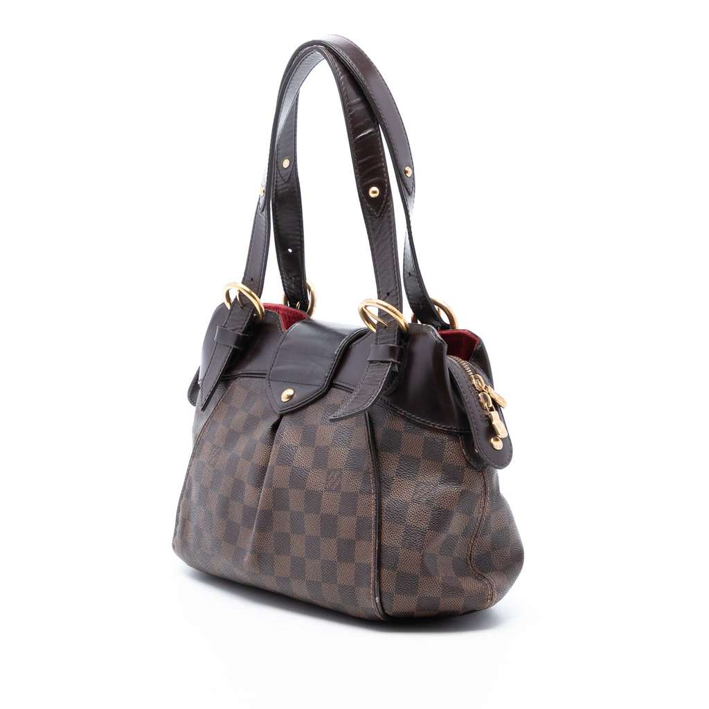 Louis Vuitton Damier Ebene Sistina PM Brown Good condition - Back View