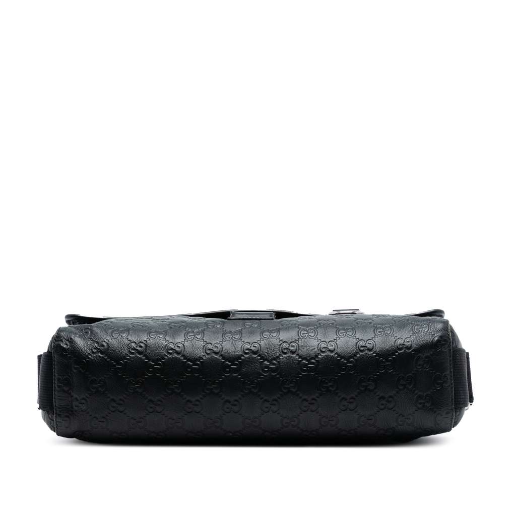 Gucci Guccissima Web Crossbody Black Leather Good condition - Inside View