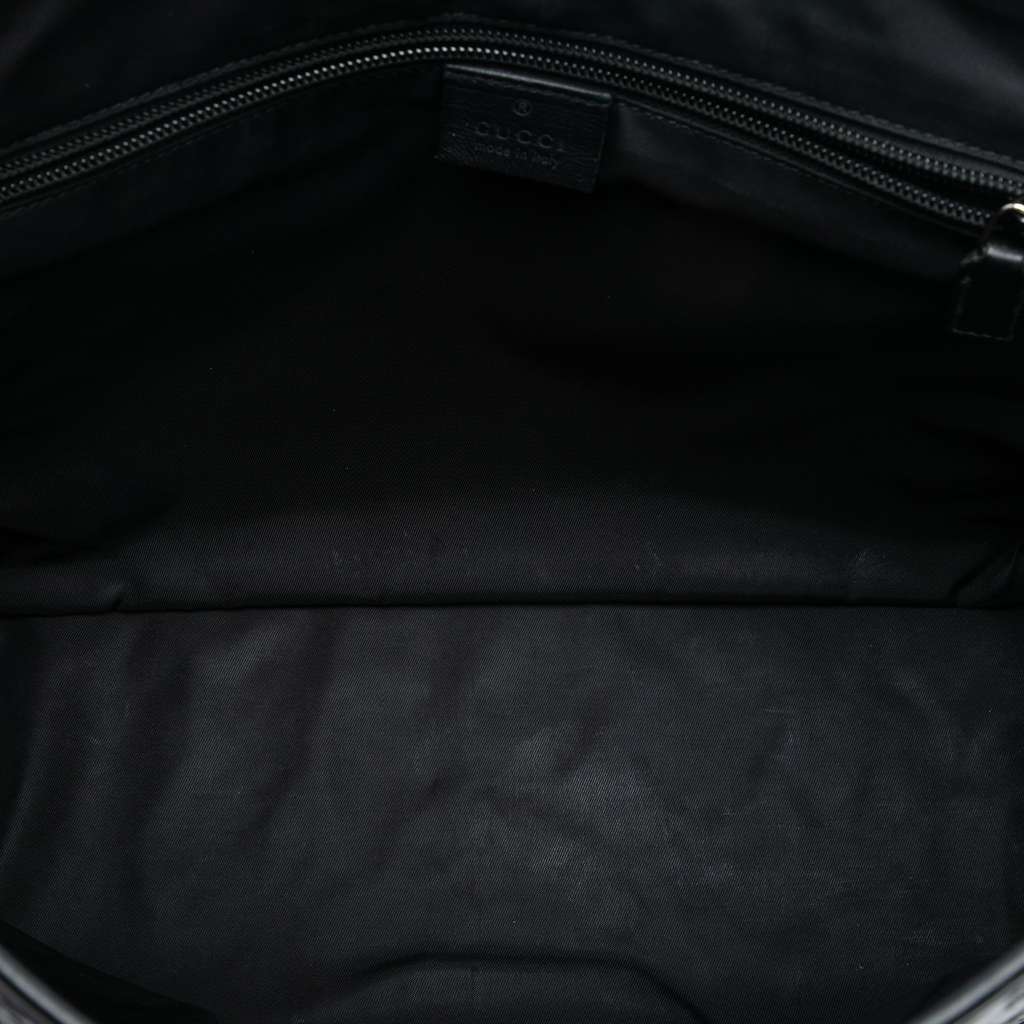 Gucci Guccissima Web Crossbody Black Leather Good condition - Model View