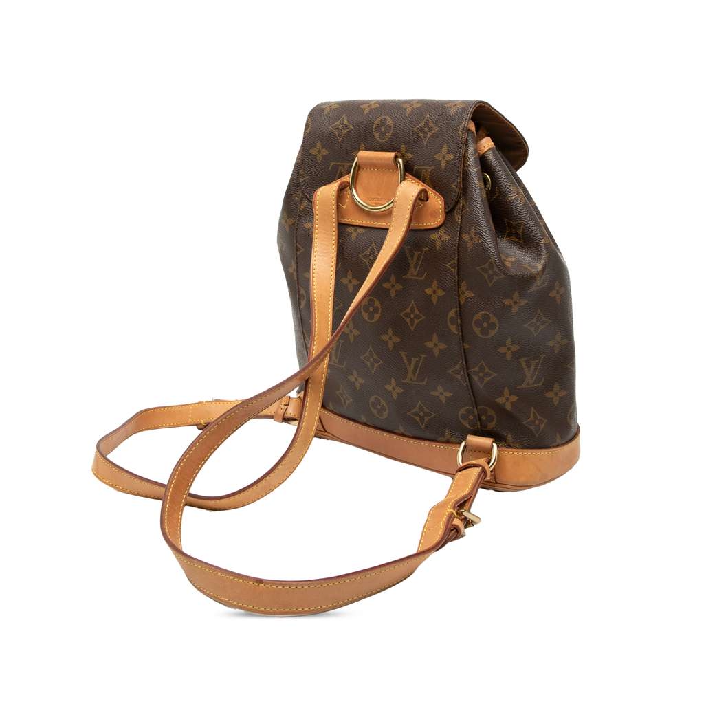 Louis Vuitton Monogram Montsouris PM Brown Good condition - Back View