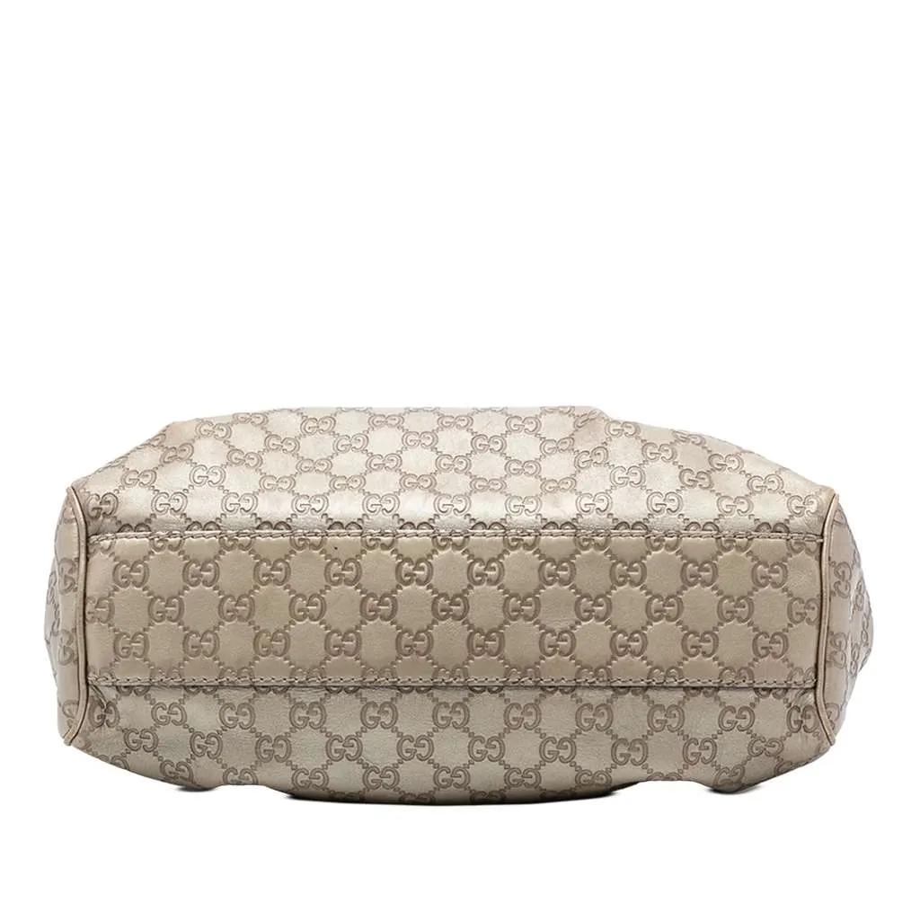 Gucci Medium Guccissima Sukey Tote Gold Leather Good - Inside View
