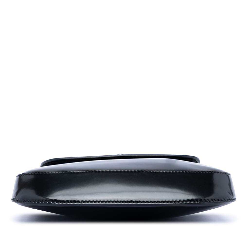 Prada Mini Brushed Leather Cleo Flap Black Leather Good condition - Inside View