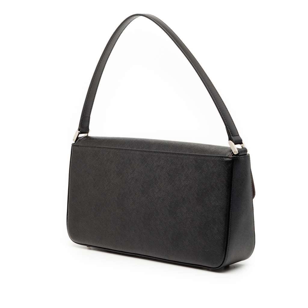 Burberry Leather Shoulder Bag Black Leather Good condition - Back View