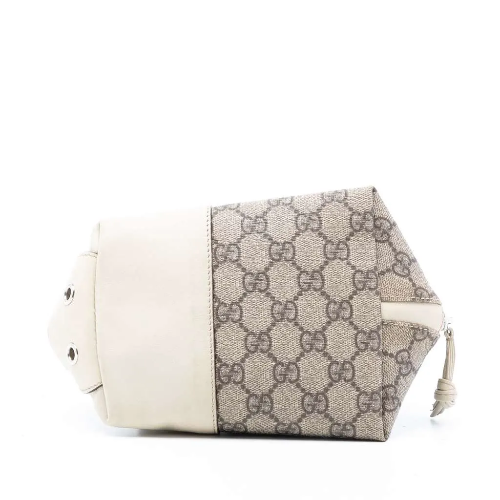 Gucci GG Supreme Zoo Handbag Brown Canvas Very good - Inside View