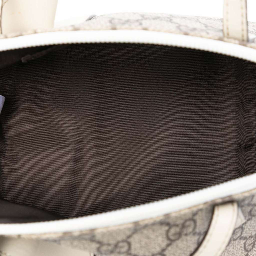 Gucci GG Supreme Zoo Handbag Brown Canvas Good condition - Model View