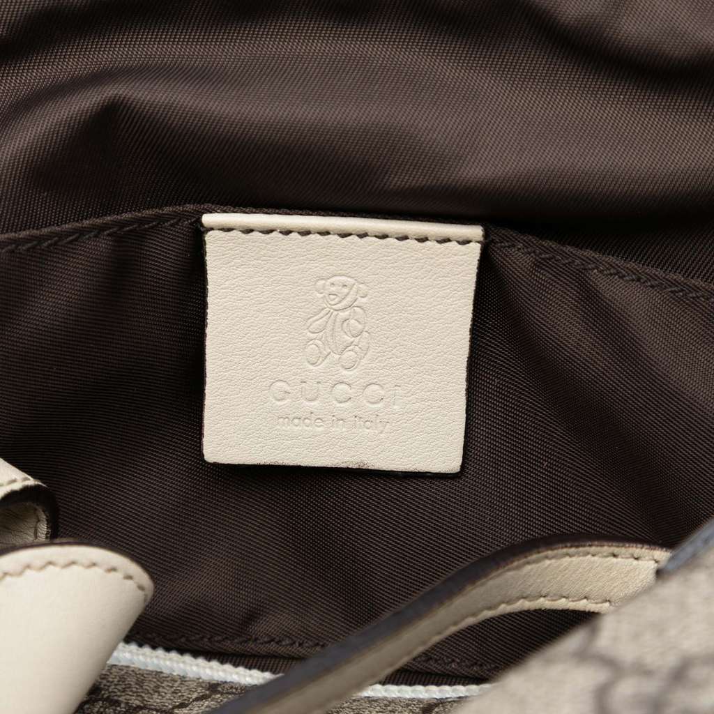 Gucci GG Supreme Zoo Handbag Brown Canvas Good condition - Box View