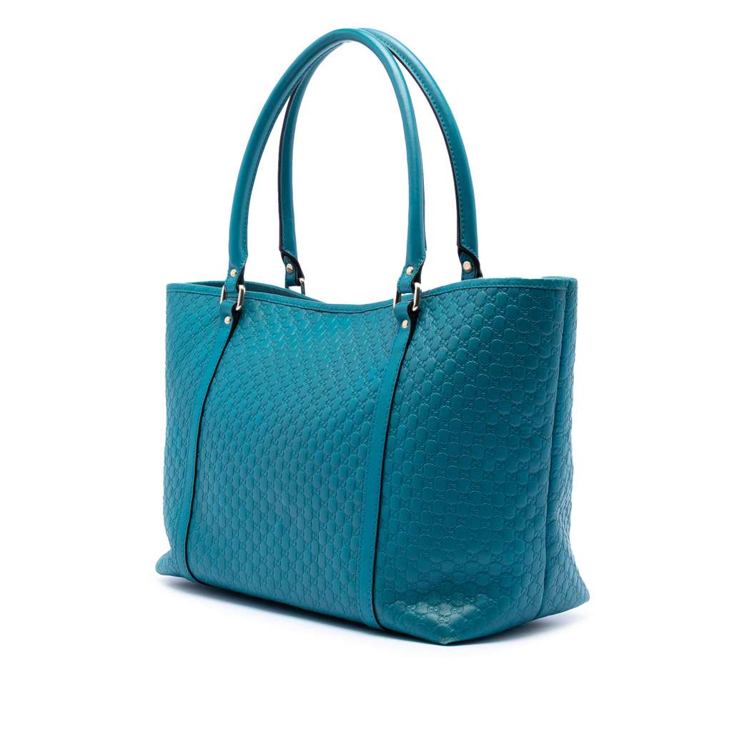 Gucci Microguccissima Joy Tote Blue Leather Good condition - Back View