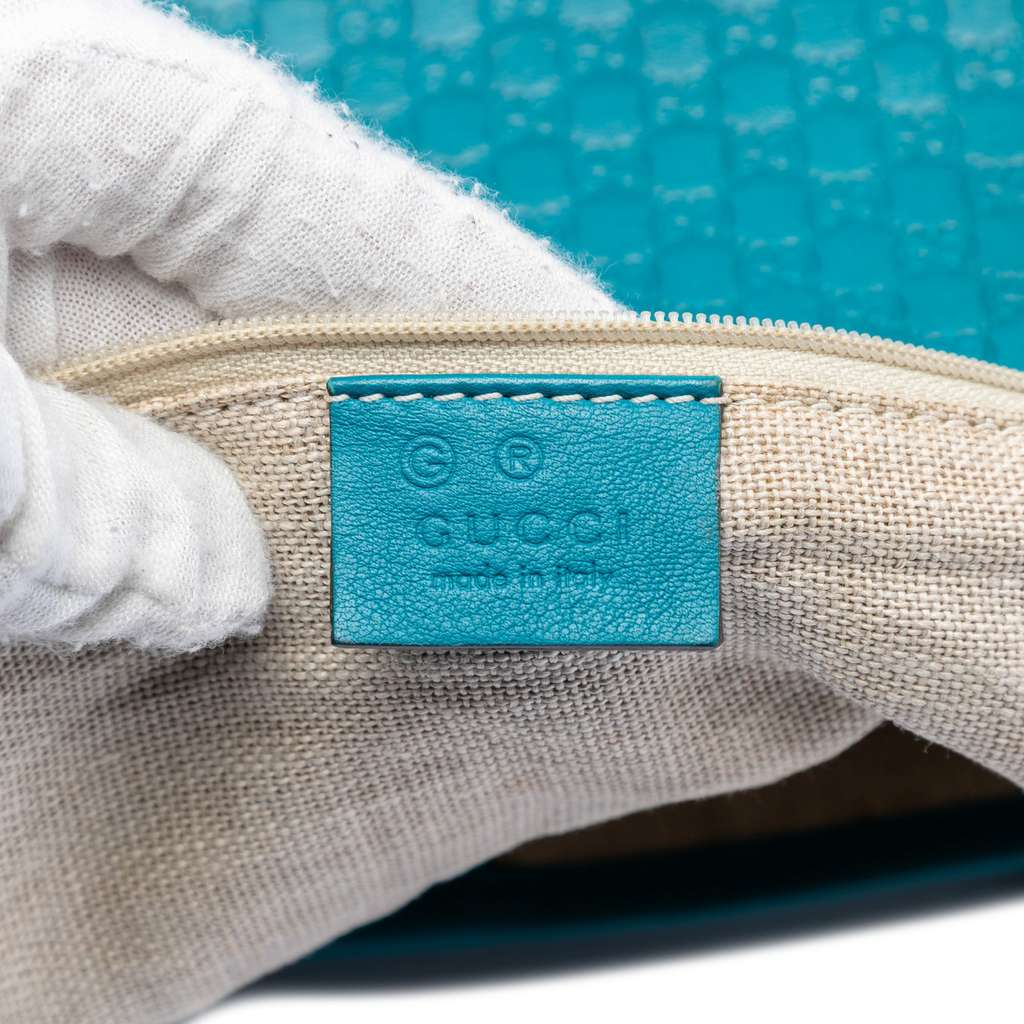 Gucci Microguccissima Joy Tote Blue Leather Good condition - Box View