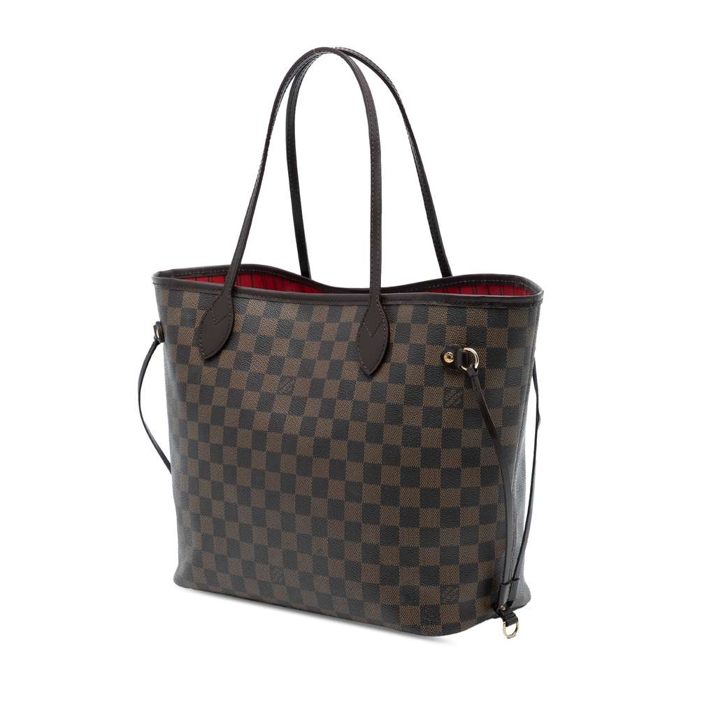 Louis Vuitton Damier Ebene Neverfull MM Brown Good condition - Back View