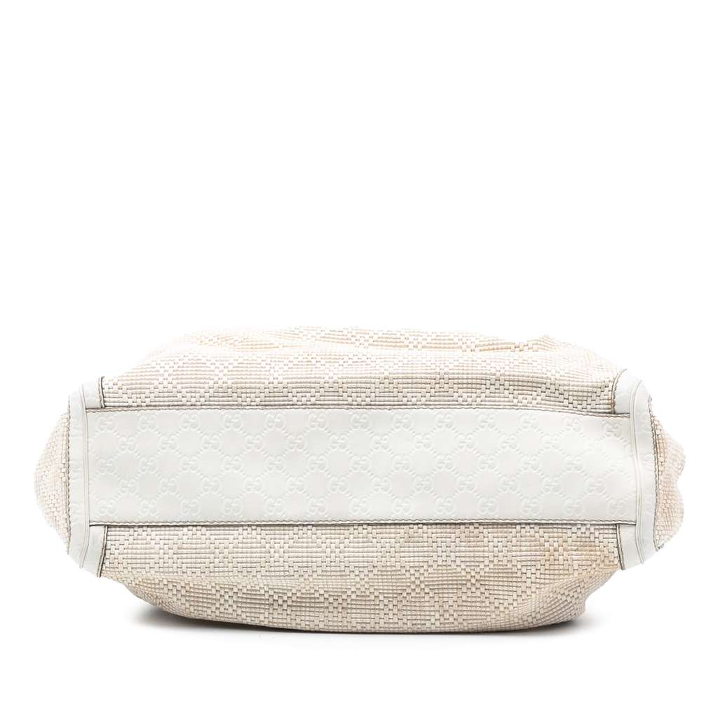 Gucci Large Diamante Raffia Sukey Tote Brown Good condition - Inside View