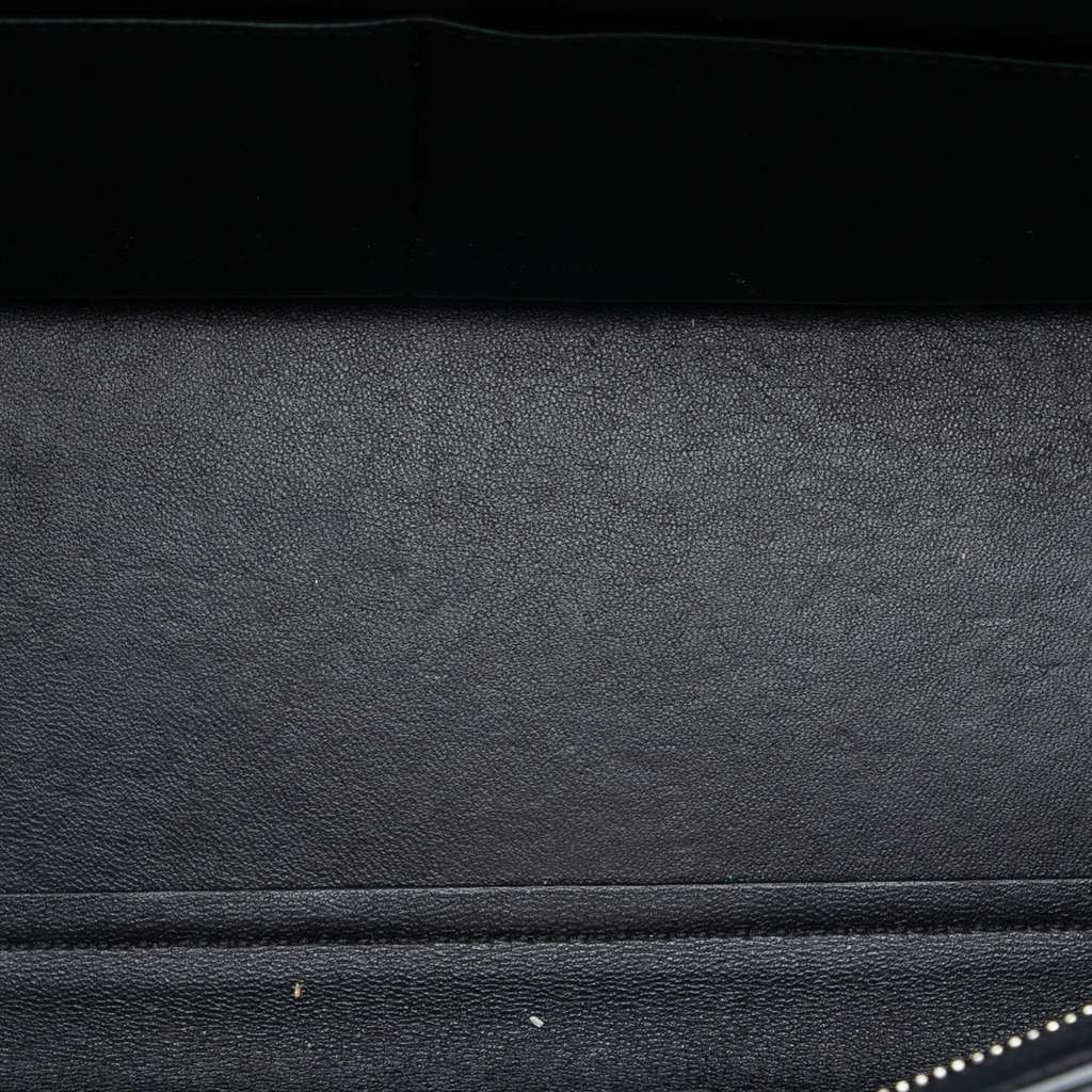 Celine Small Bicolor Leather Trapeze Satchel Black Leather Good condition - Model View