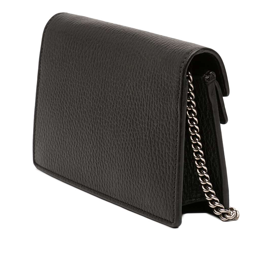 Gucci Mini Leather Dionysus Crossbody Black Leather Good condition - Back View