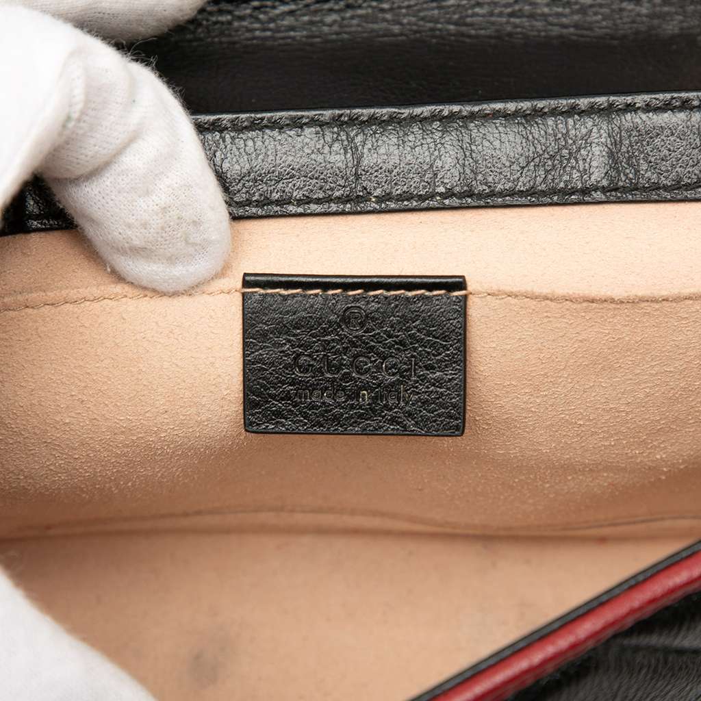 Gucci Small GG Marmont Matelasse Diagonal Leather Torchon Shoulder Bag Brown Leather Good condition - Box View