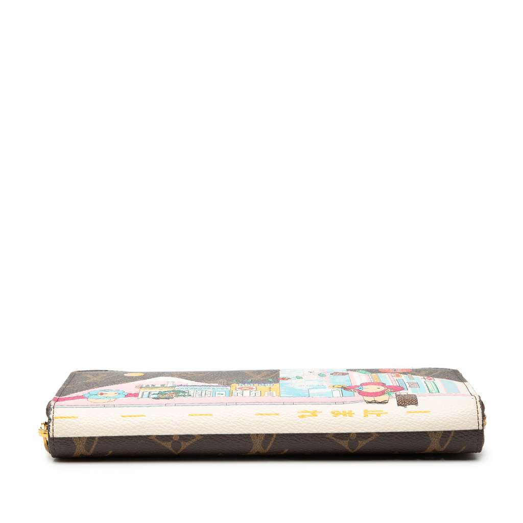 Louis Vuitton Monogram Vivienne in Tokyo Zippy Long Wallet Brown Good condition - Inside View