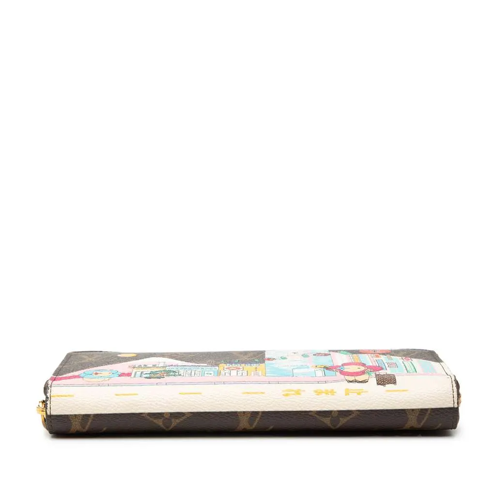 Louis Vuitton Monogram Vivienne in Tokyo Zippy Long Wallet Brown Very good - Inside View