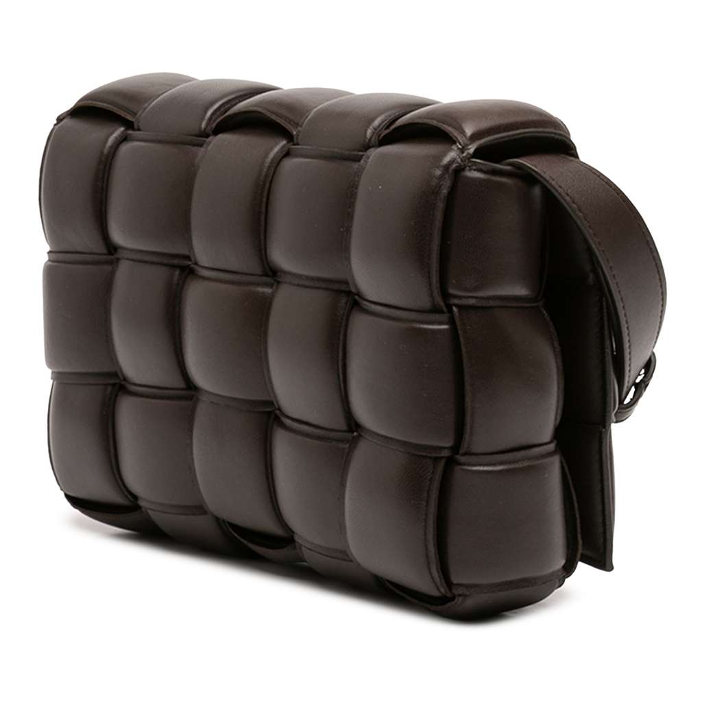 Bottega Veneta Nappa Intrecciato Padded Cassette Crossbody Brown Leather Good condition - Back View