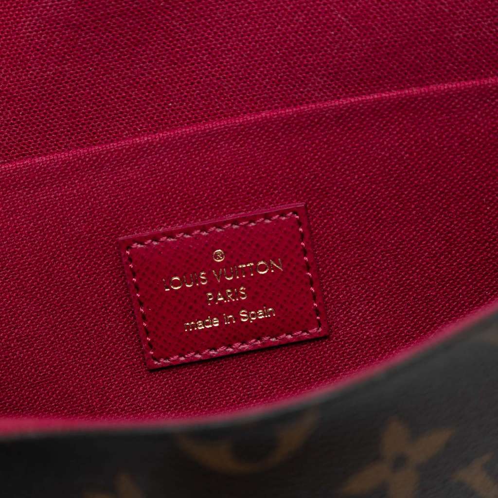 Louis Vuitton Monogram Pochette Felicie Brown Good condition - Box View