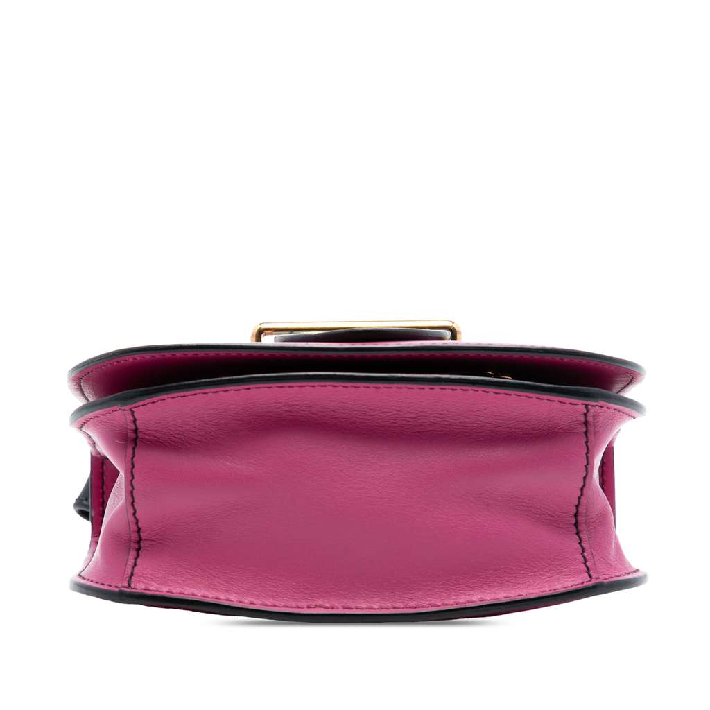 Prada Saffiano Trimmed City Calf Pionniere Crossbody Pink Leather Good condition - Inside View