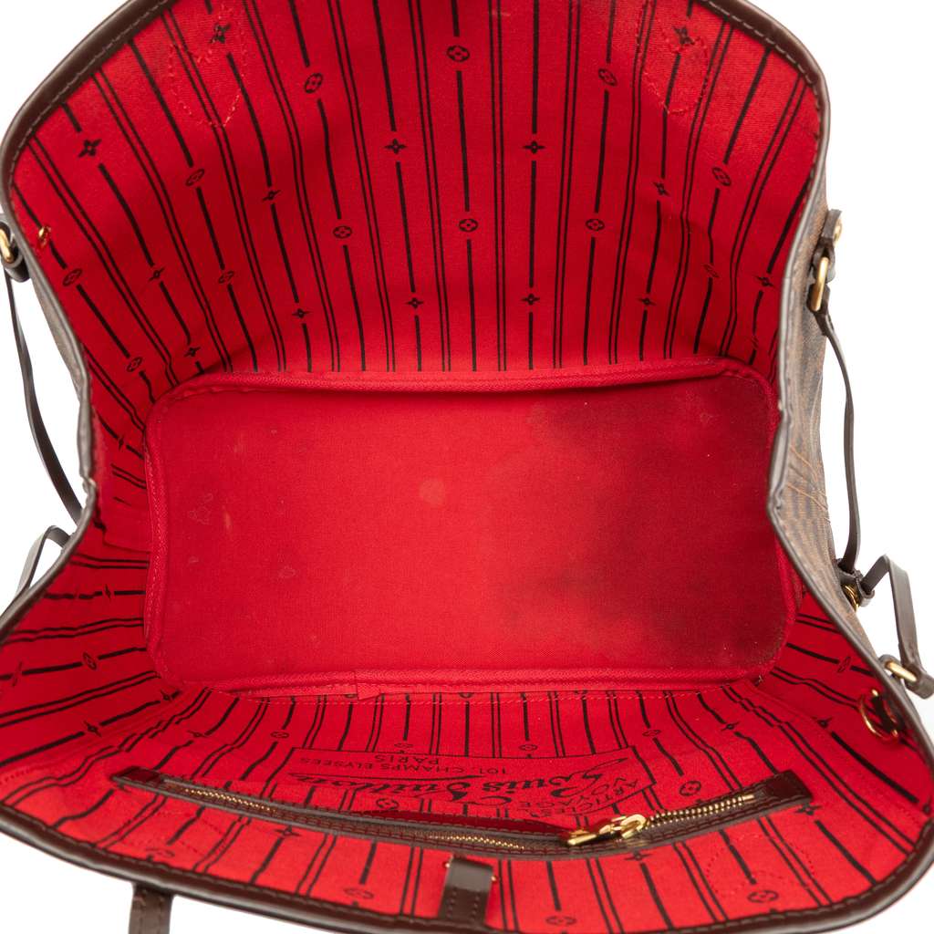 Louis Vuitton Damier Ebene Neverfull MM Brown Good condition - Model View