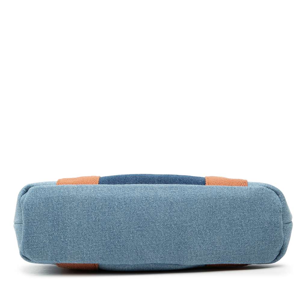 Chloé Kids Embroidered Logo Denim Satchel Blue Denim Good condition - Inside View