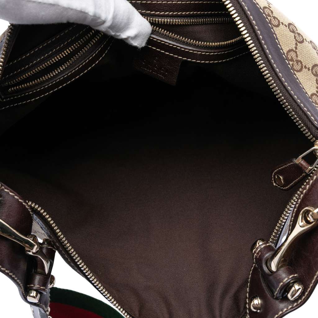 Gucci GG Canvas Web Pelham Brown Canvas Good condition - Model View