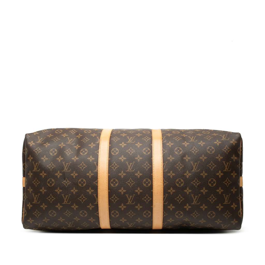 Louis Vuitton Monogram Keepall Bandouliere 55 Brown Good condition - Inside View