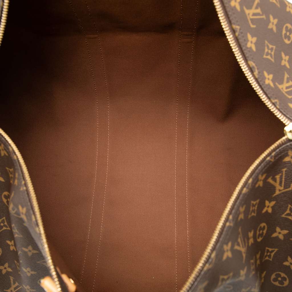 Louis Vuitton Monogram Keepall Bandouliere 55 Brown Good condition - Model View