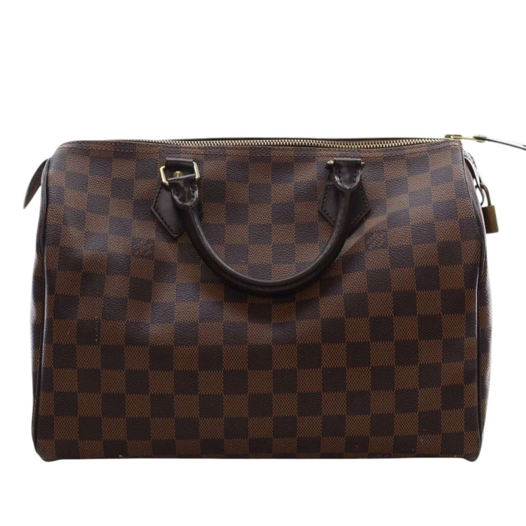 Louis Vuitton Damier Ebene Speedy 30 Brown Good condition - Back View