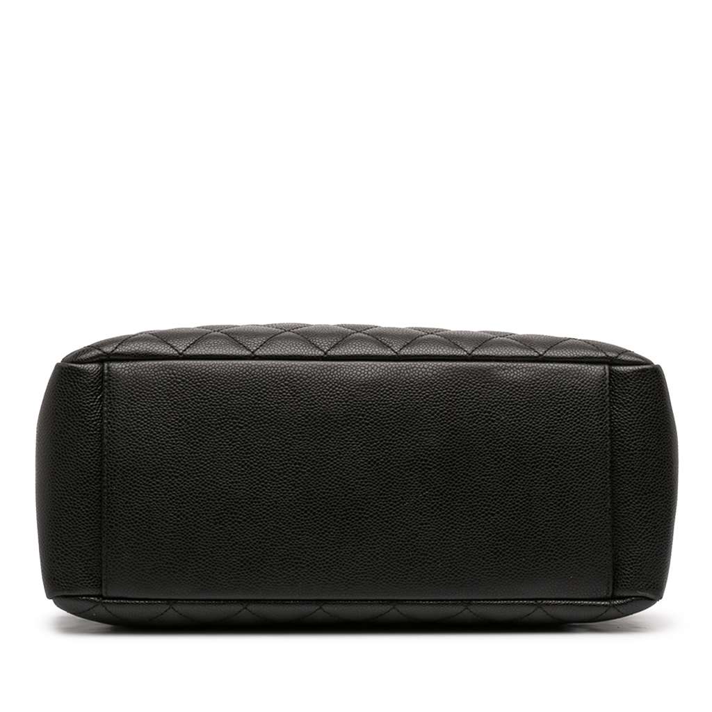 Chanel Caviar Grand Shopping Tote Black Leather Good condition - Inside View