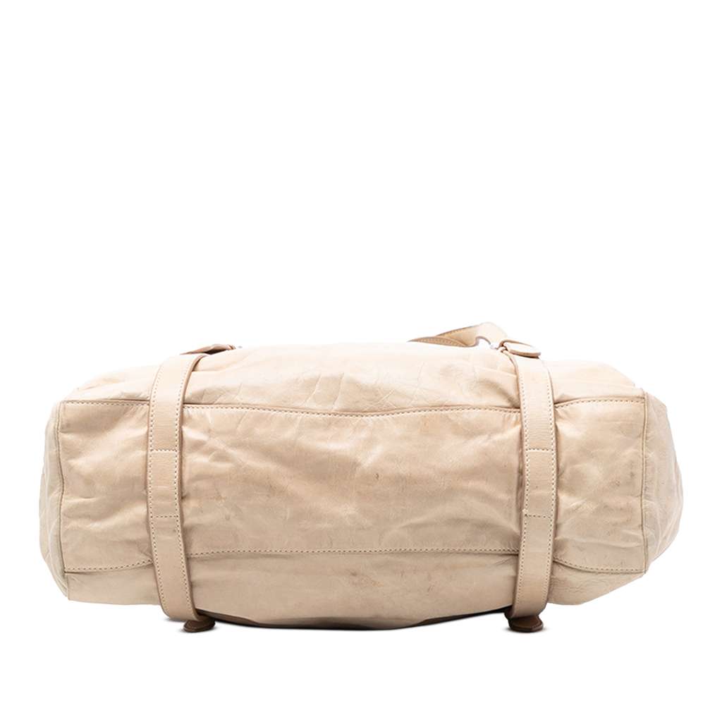 Prada Nappa New Look Tote Brown Leather Good condition - Inside View