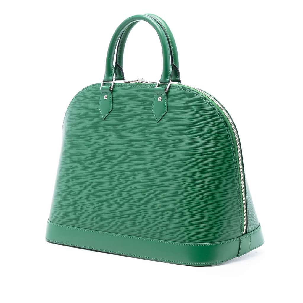 Louis Vuitton Epi Alma GM Green Leather Good condition - Back View
