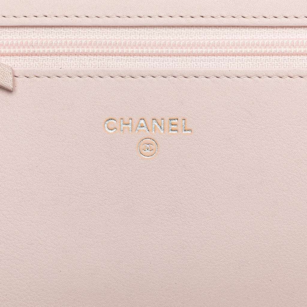 Chanel Canvas Deauville Wallet On Chain Pink Canvas Good condition - Box View