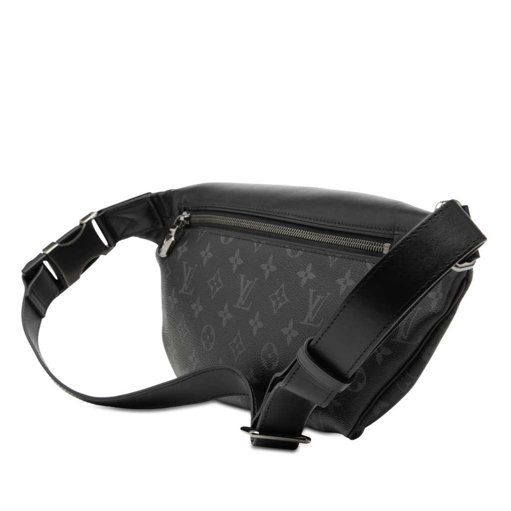 Louis Vuitton Monogram Eclipse Discovery Bumbag PM Black Good condition - Back View