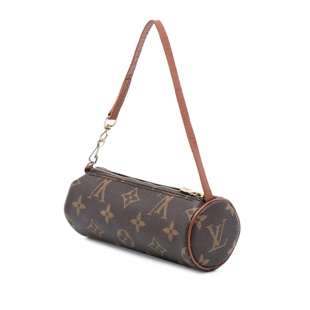Louis Vuitton Monogram Papillon Pochette Brown Good condition - Back View