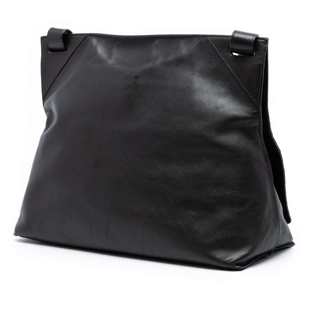 Bottega Veneta Nappa Intrecciato Messenger Bag Brown Leather Fair condition - Back View