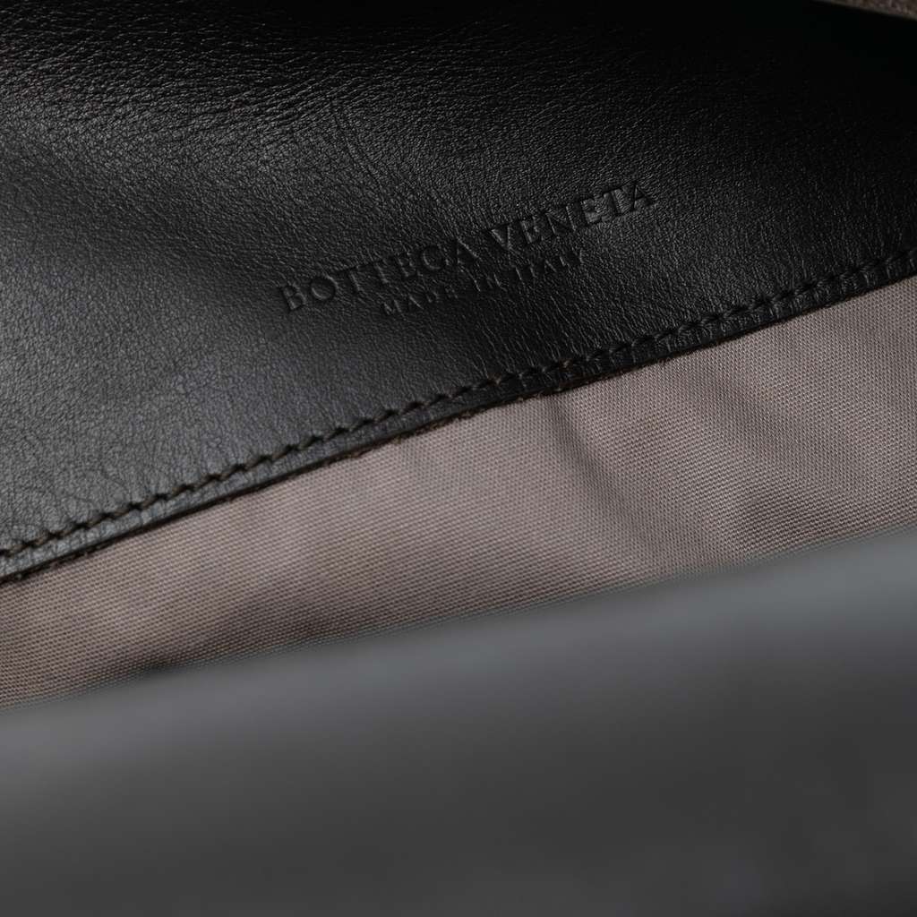 Bottega Veneta Nappa Intrecciato Messenger Bag Brown Leather Fair condition - Box View
