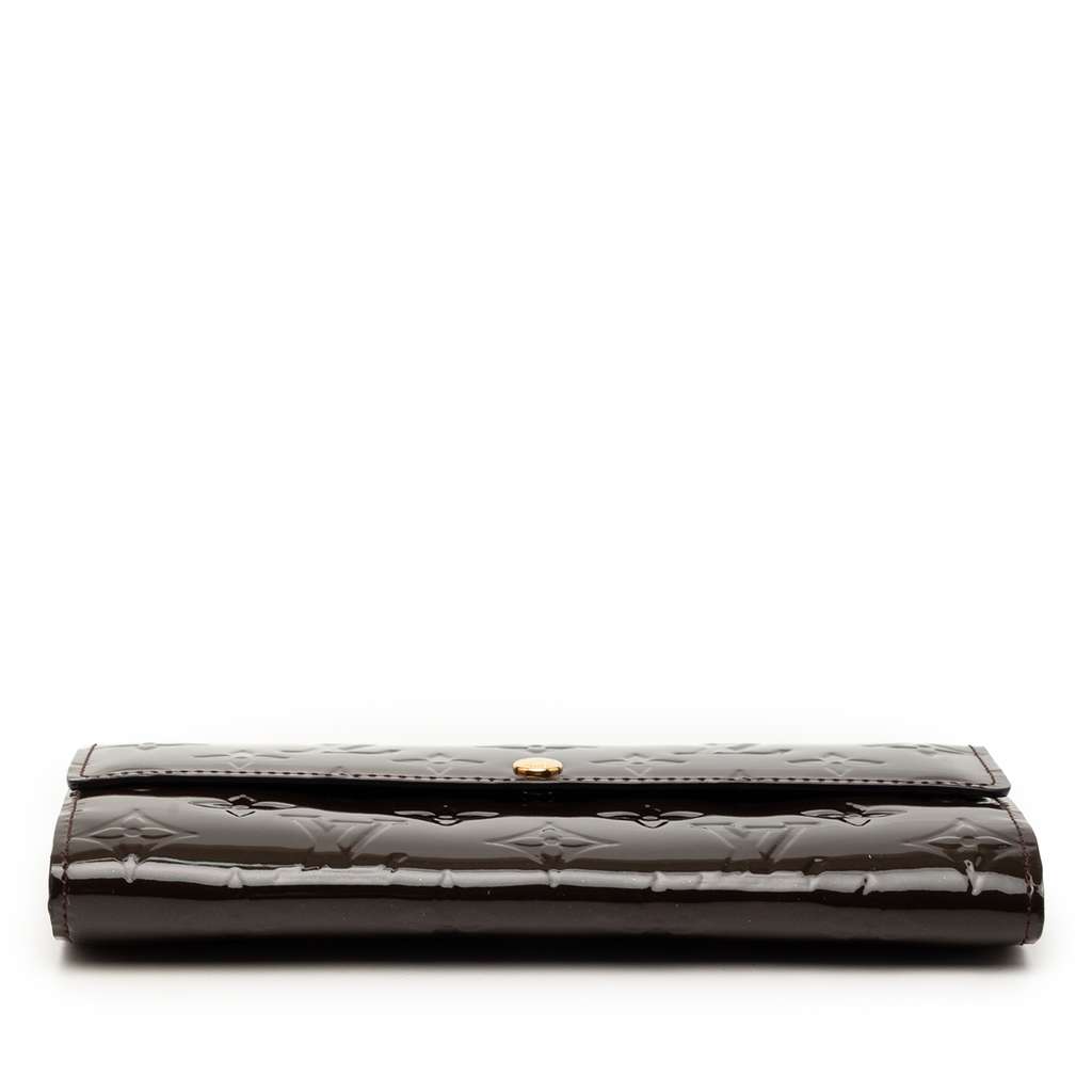 Louis Vuitton Monogram Vernis Sarah Wallet Purple Leather Good condition - Inside View