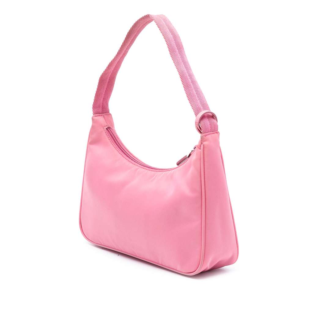 Prada Mini Tessuto Re Edition 2000 Shoulder Bag Pink Good condition - Back View