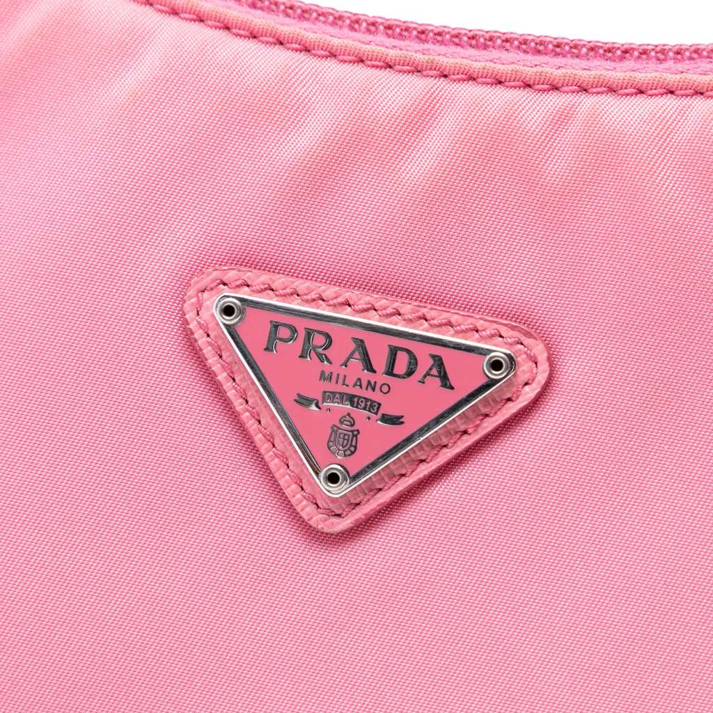 Prada Mini Tessuto Re Edition 2000 Shoulder Bag Pink Good condition - Box View