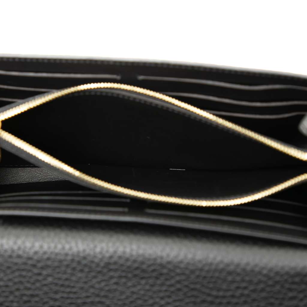 Louis Vuitton Taurillon Leather Capucines Long Wallet Black Leather Good condition - Model View