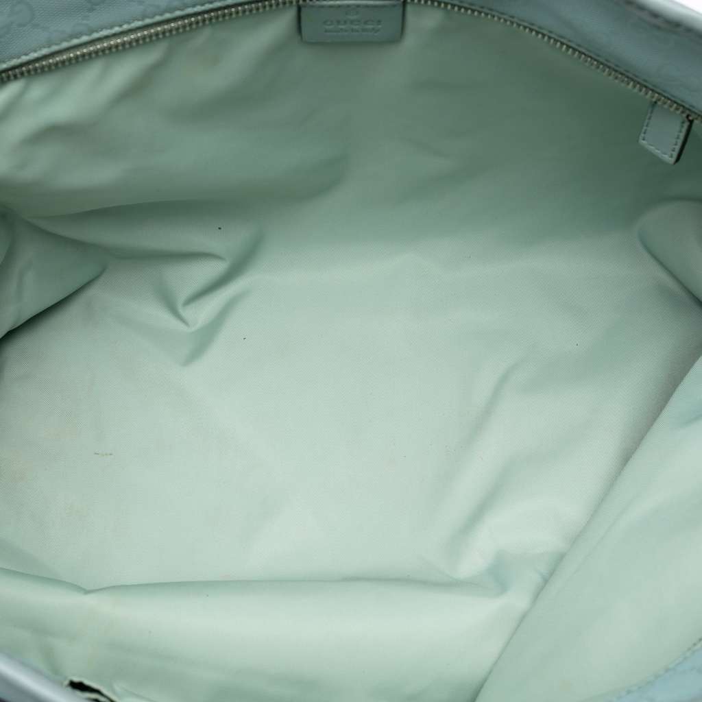 Gucci Medium GG Imprime Tote Blue Canvas Good condition - Model View