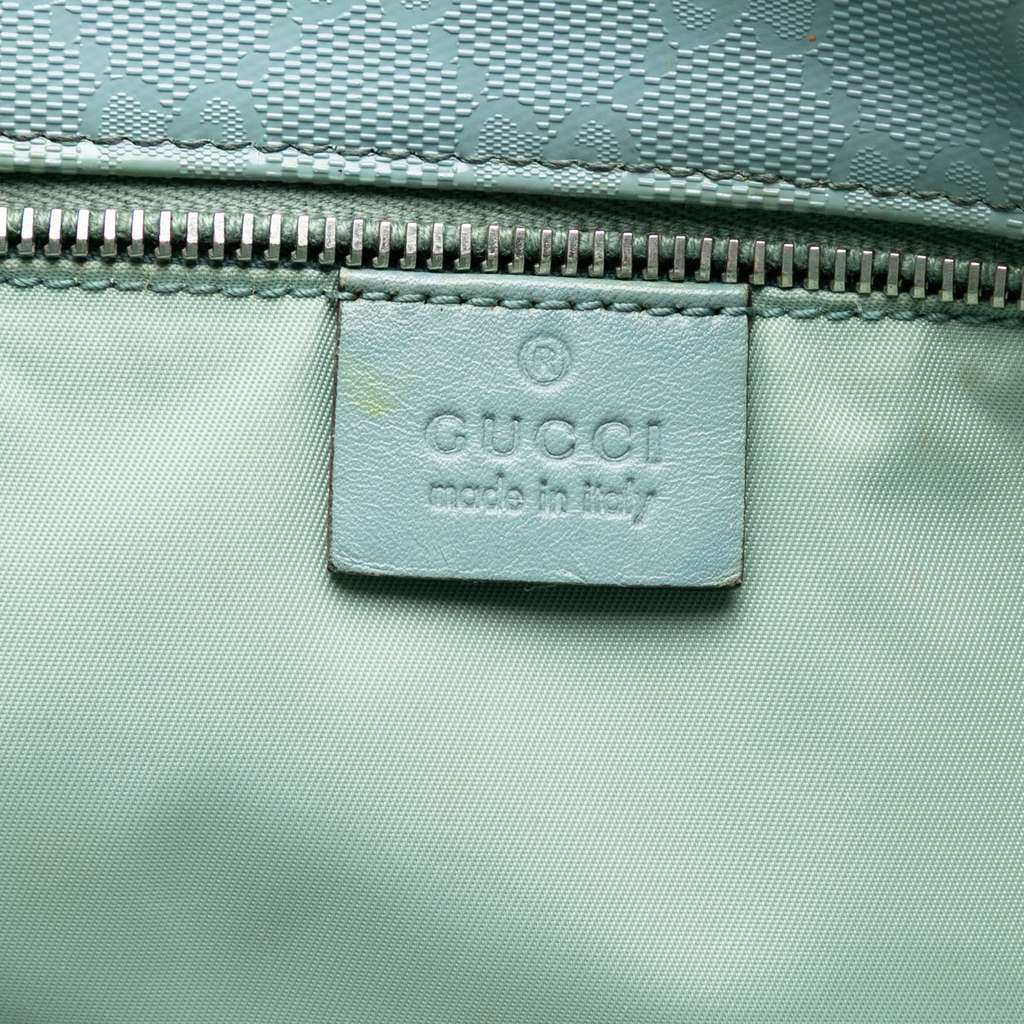 Gucci Medium GG Imprime Tote Blue Canvas Good condition - Box View