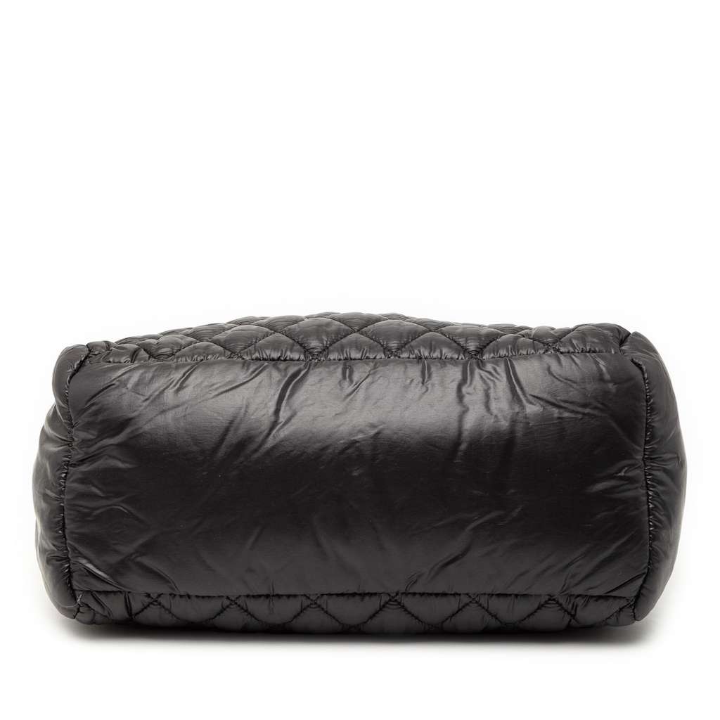 Chanel Small Quilted Nylon Coco Cocoon Tote Black Good condition - Inside View