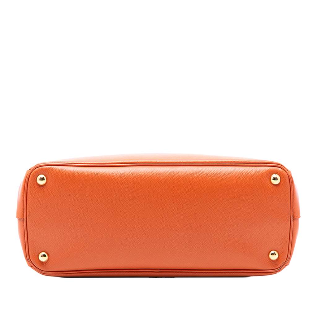 Prada Saffiano Lux Parabole Tote Orange Leather Good condition - Inside View
